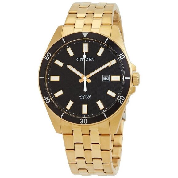 NWT Authentic Citizen Quartz Black Dial Men's Watch - Picture 1 of 3